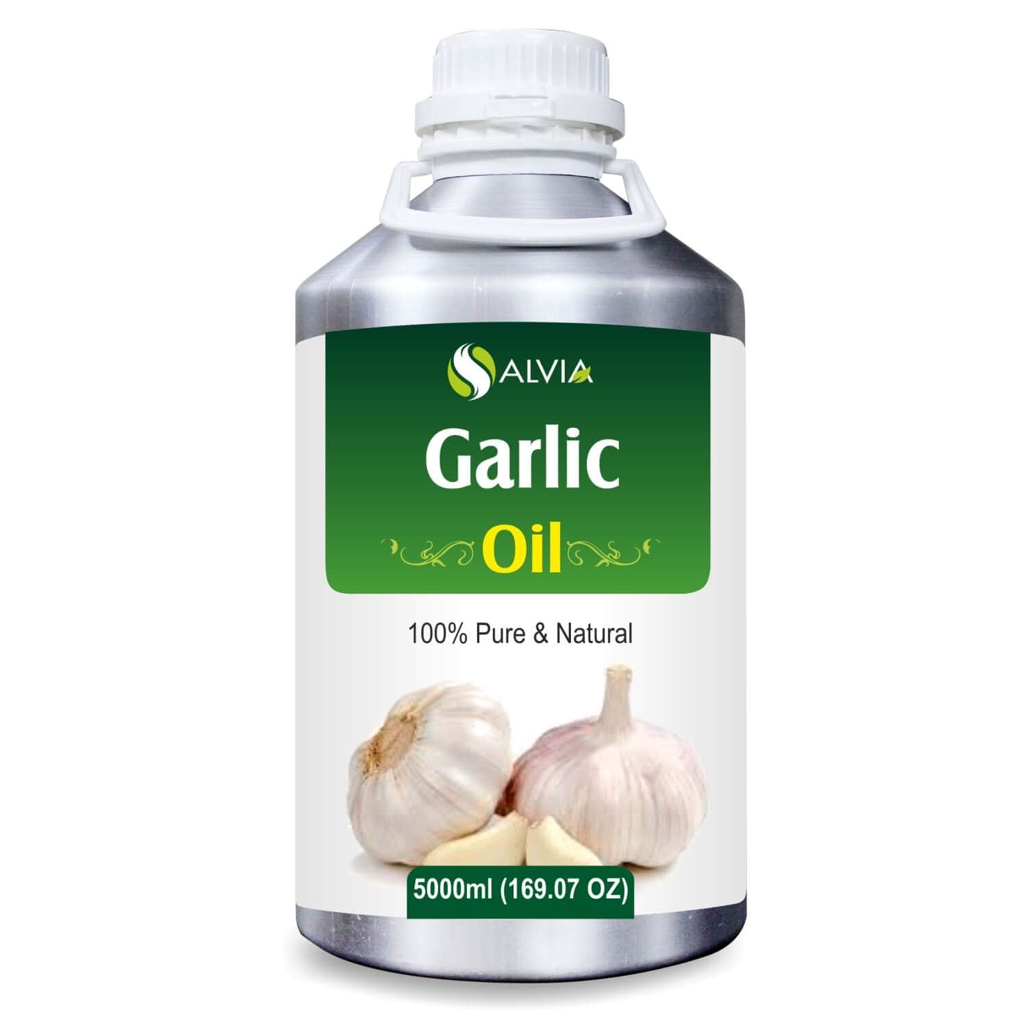Salvia Natural Essential Oils Garlic Oil (Allium Sativum) 100% Natural Pure Essential Oil Solves Fungal Infection, Improves Immunity, Diminishes Blemishes & Acne Marks, Promotes Hair Growth
